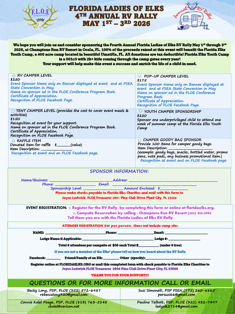 4th Annual FLOE RV Rally