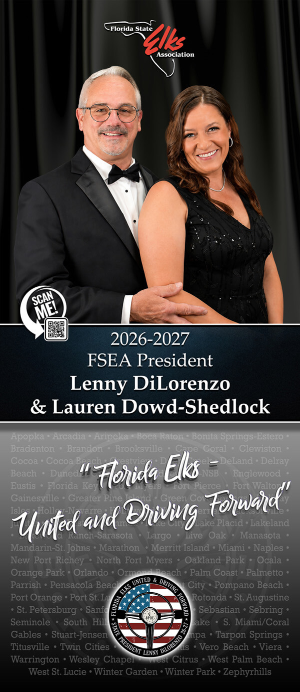 Lenny and Lauren Stand Up Banner